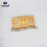 Manasa's CZ White Choker: Handcrafted Indian Jewellery with Pure Gold Plating
