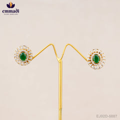 Taraah Jewels: Moissanite Multi Ear Tops Handcrafted with Pure Gold Plating