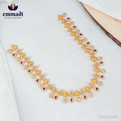 Ahyanna Shankara Jewellers: Long Necklace CZ Multi