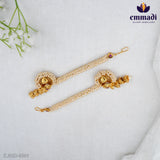 Rajini Jewels - Pearls White Champa Swaralu Handcrafted with Pure Gold Plating Pure 92.5 Silver