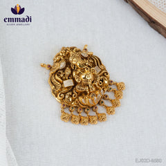 Anugraha Nakshi Multi Pendant: Handcrafted with Pure Gold Plating 92.5 Silver by Emmadi Jewellers