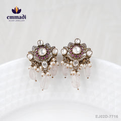 Leela Jewels - Victorian Pink Studs