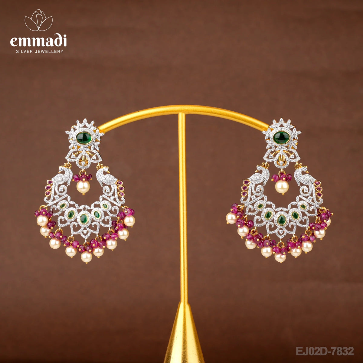 Suvarna Jewels - Premium Indian CZ Green Hangings