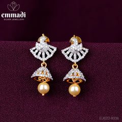 Arunima Buttalu Premium CZ Green: Handcrafted with Pure Gold Plating 92.5 Silver