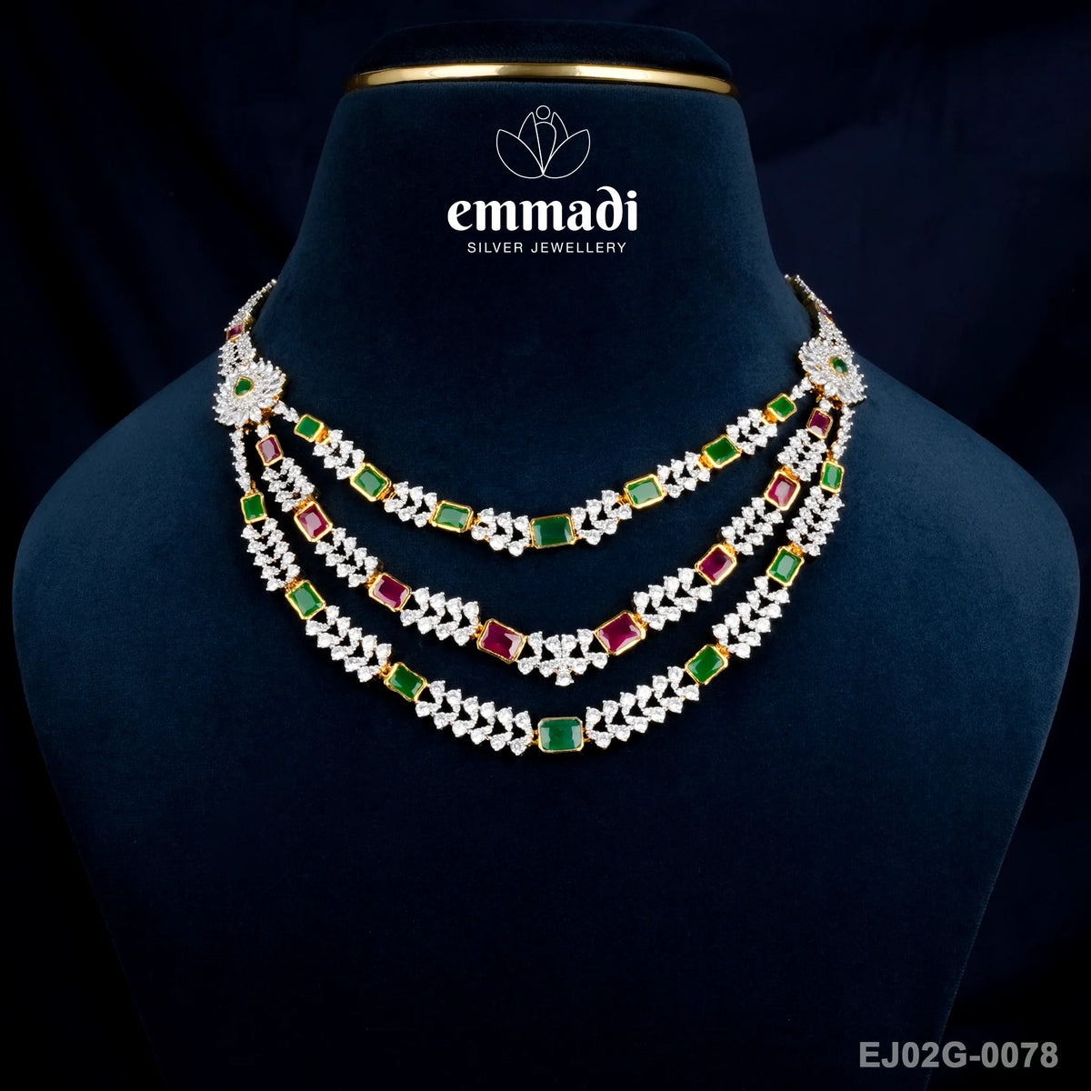 Neera Premium Cz Multi Necklace