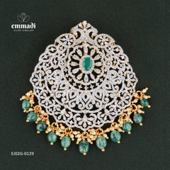 Oshma & Padma Premium Cz Green Pendant and Hangings Collection