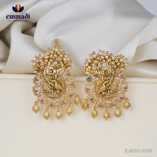 Rebha Premium Antique Multi Ear Tops/Studs