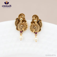 Anaika Premium Antique Pink Studs