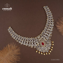 Aashita Elegant Red CZ Necklace