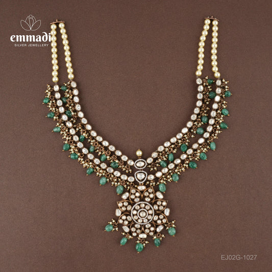 Bedika Victorian White Long Necklace