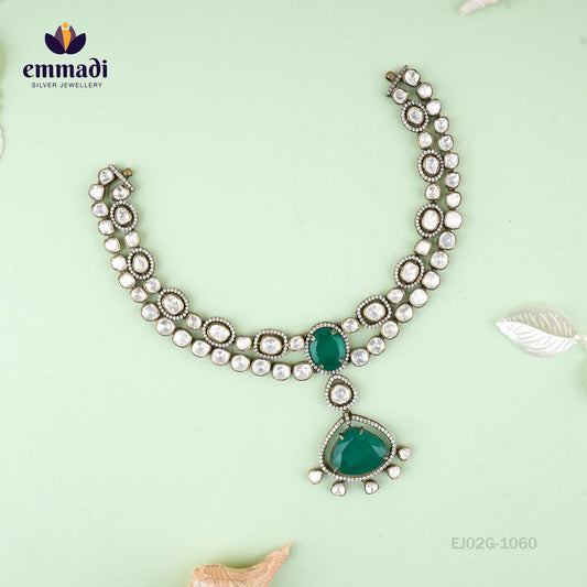 Bijaya Victorian Green Necklace