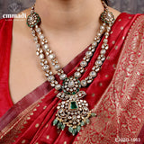 Binita Victorian Green Long Necklace