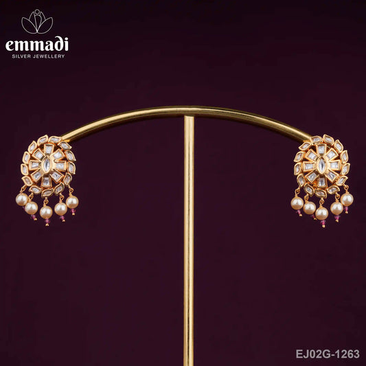 Deepta Moissanite White Studs
