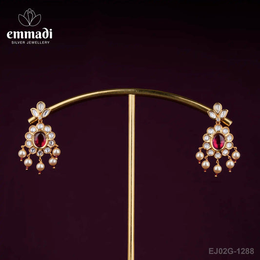 Devaka Moissanite Pink Hangings