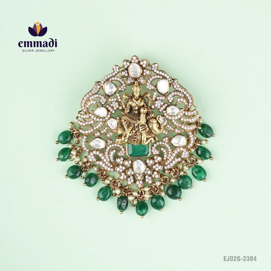 Madhva Victorian Green Pendant