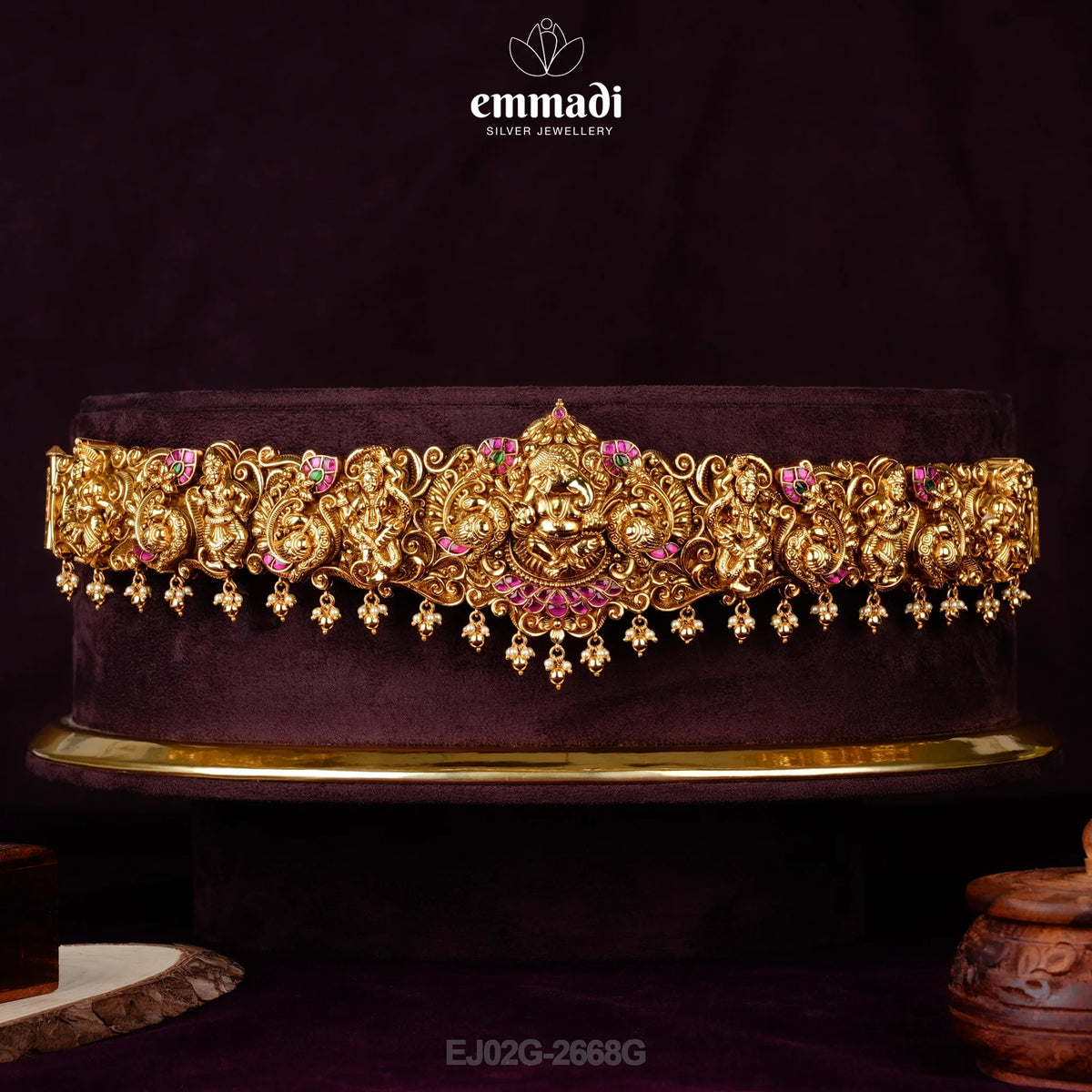 Abha VADDANAM ULTRA LIGHT GOLD: Handcrafted with Pure Gold Plating 92.5 silver made by Emmadi Jewellers but not for daily use