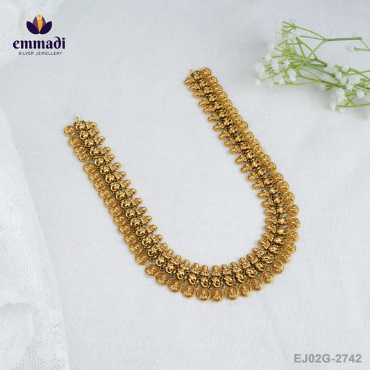 Parina Kasulaperu Green Long Necklace