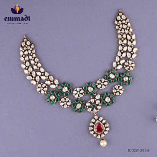 Rajaka Victorian Multi Necklace