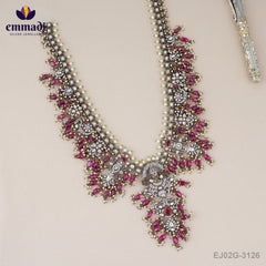 Sahila Victorian Pink Long Necklace