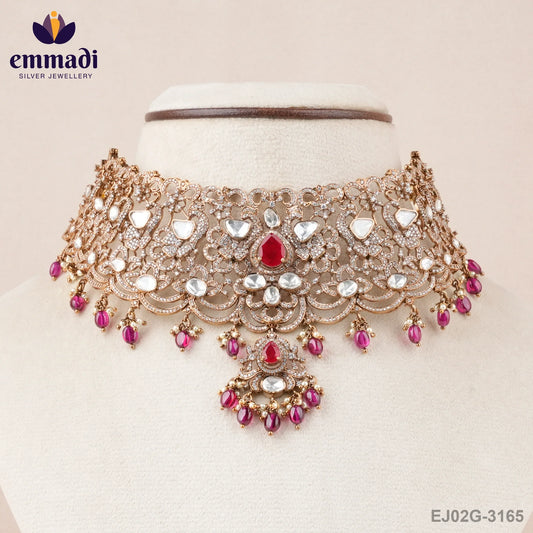 Salila Victorian Pink Choker