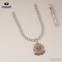 Savita Victorian White Long Necklace