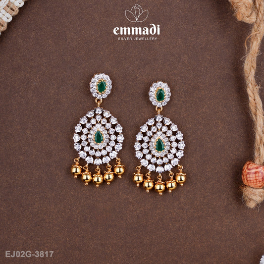 Urmila Premium Cz Green Hangings