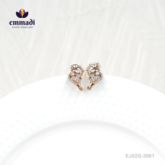 Vatsya Victorian White Studs