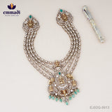 Victorian Green Long Necklace and Hangings - Bhanuja & Lilita Collection