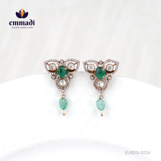 Bithika Victorian Green Studs
