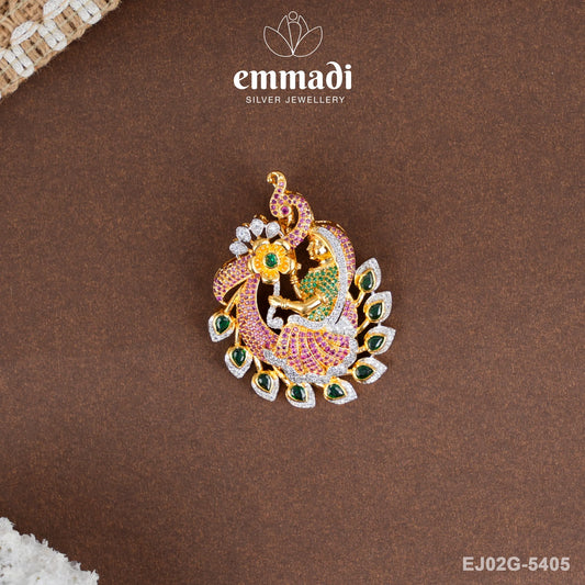 Dhanusa Premium Cz Multi Pendant