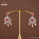 Dhulika Premium Cz Pink Hangings