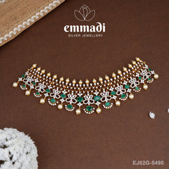 Dishita Premium Cz Green Choker