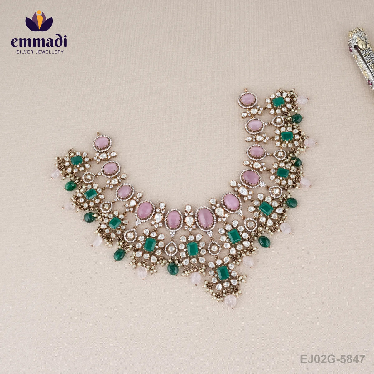 Harsika Victorian Multi Necklace