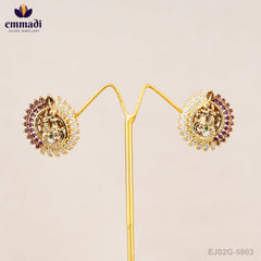 Devi's Aabharan - Premium Antique Pink Studs