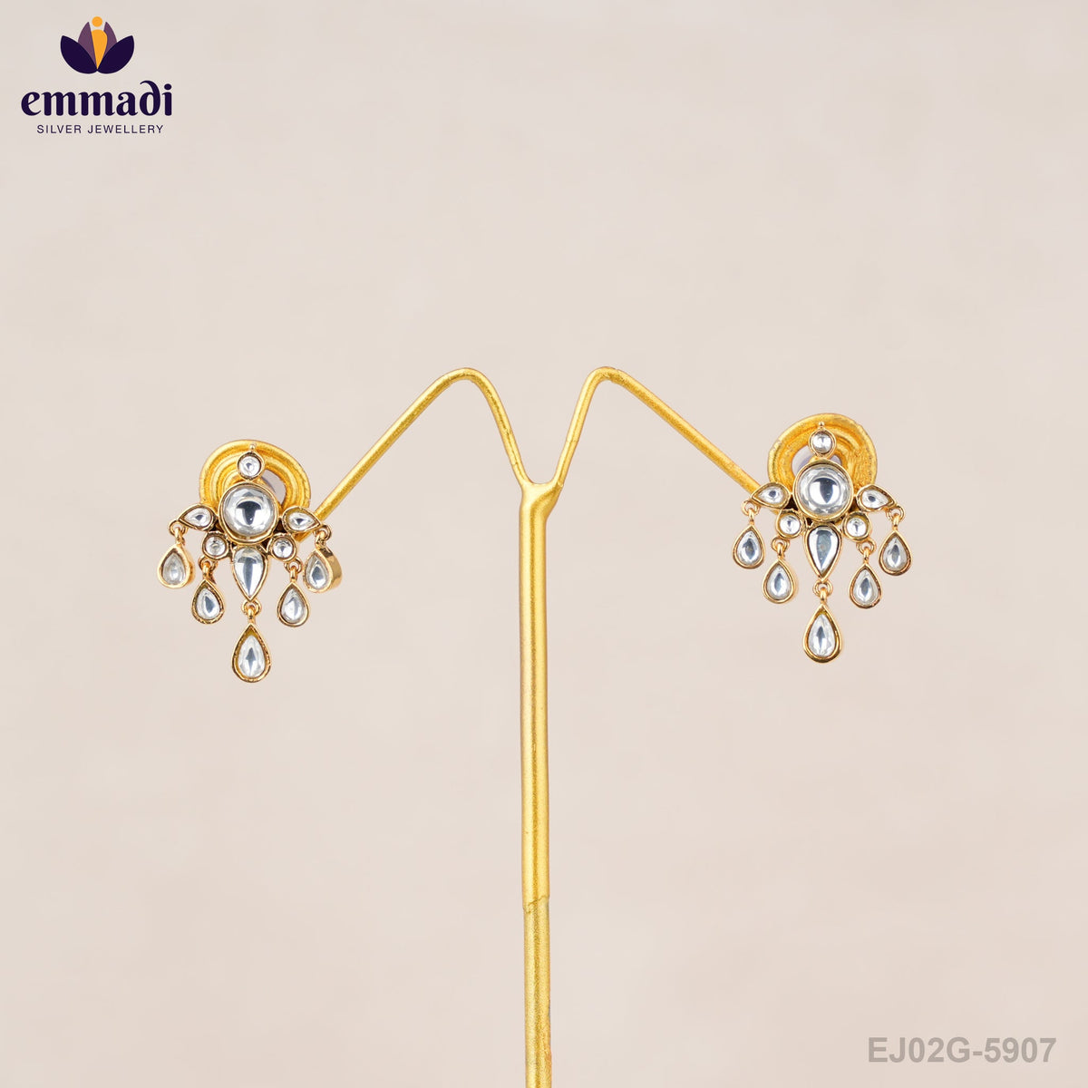 Mahalakshmi Jewels - Premium Antique White Studs Collection