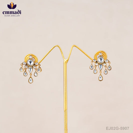 Mahalakshmi Jewels - Premium Antique White Studs Collection