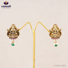 Shubh Laxmi Jewels - Premium Antique Red Studs