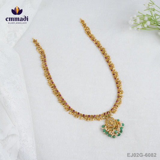 Jaishna Premium Antique Multi Long Necklace