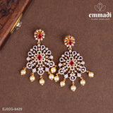 Kuchika and Kumaria Premium Cz Necklace and Hangings Set