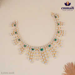 Lagadha Premium Cz Green Necklace