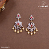 Chandana Elegant Premium CZ Necklace with Hangings