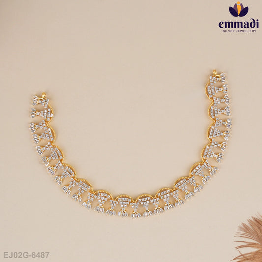 Mandira Cz White Necklace