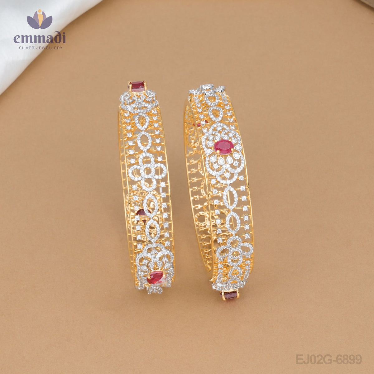 Satya Radiant Red Premium CZ Bangles