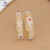 Satya Radiant Red Premium CZ Bangles