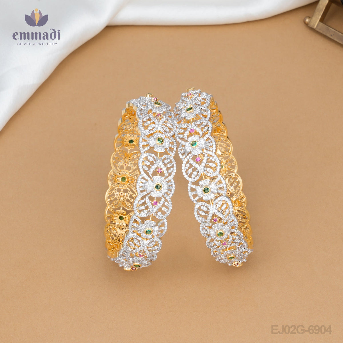 Shruthi's Premium Multi-Color CZ Bangles