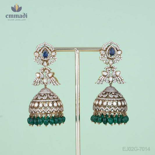 Haritha Exquisite Buttalu Victorian Jewelry - Blue