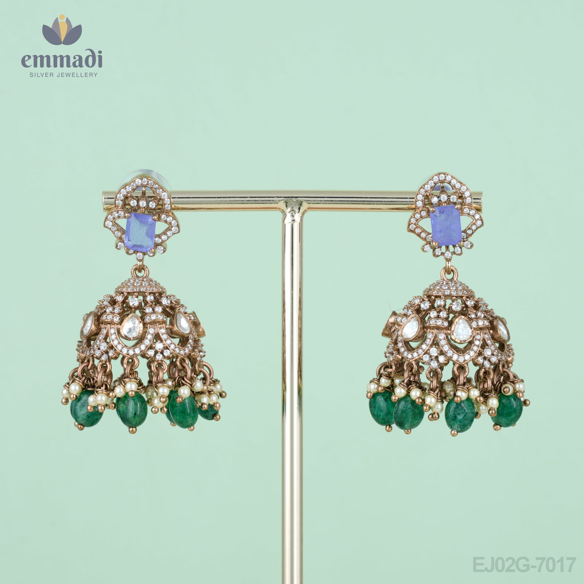 Ishwari Elegant Buttalu Victorian Blue Jewellery