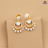 Koshlya Premium CZ Necklace and AARUSHI Exquisite CZ Silver Hangings