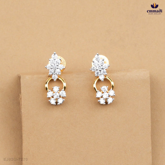 ADVIKA Arisha Elegant Exquisite CZ Necklace and Hangings Set