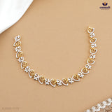 HRIDA Elegant CZ Necklace and JASLEEN Exquisite Premium CZ Hangings